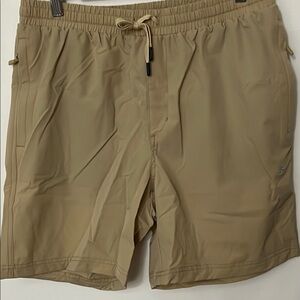 NWT M Haimont Men’s 7” Cargo Shorts with Adjustable Fit Tan